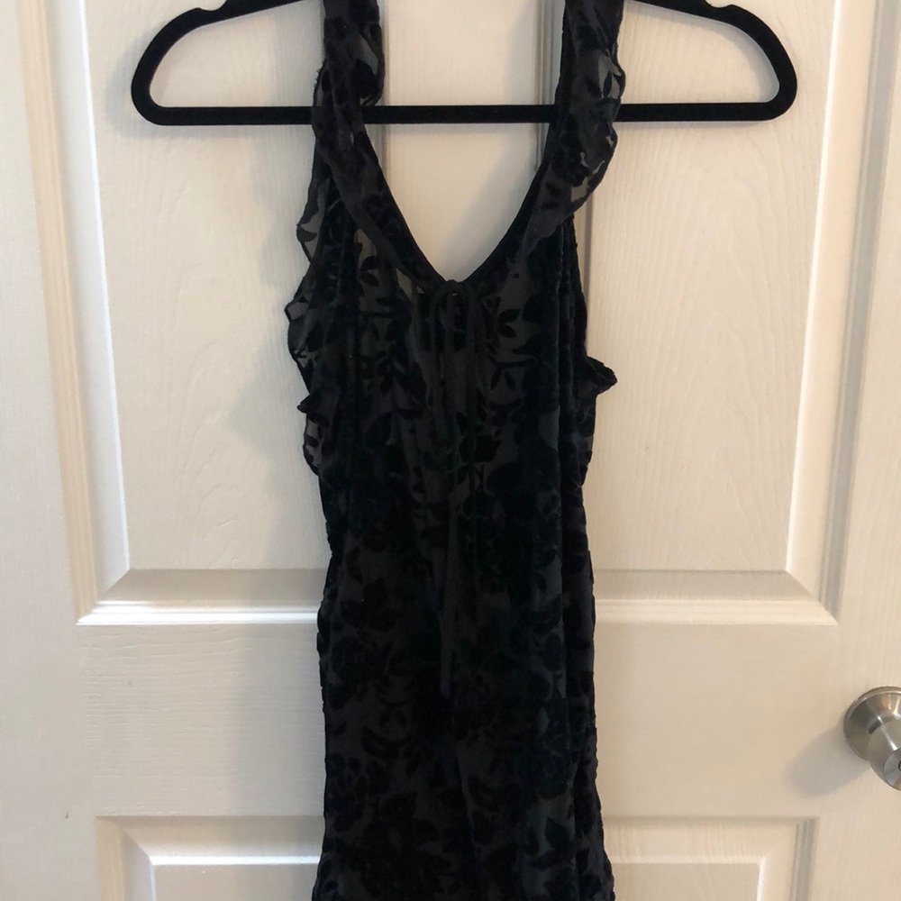 Princess Polly black floral dress